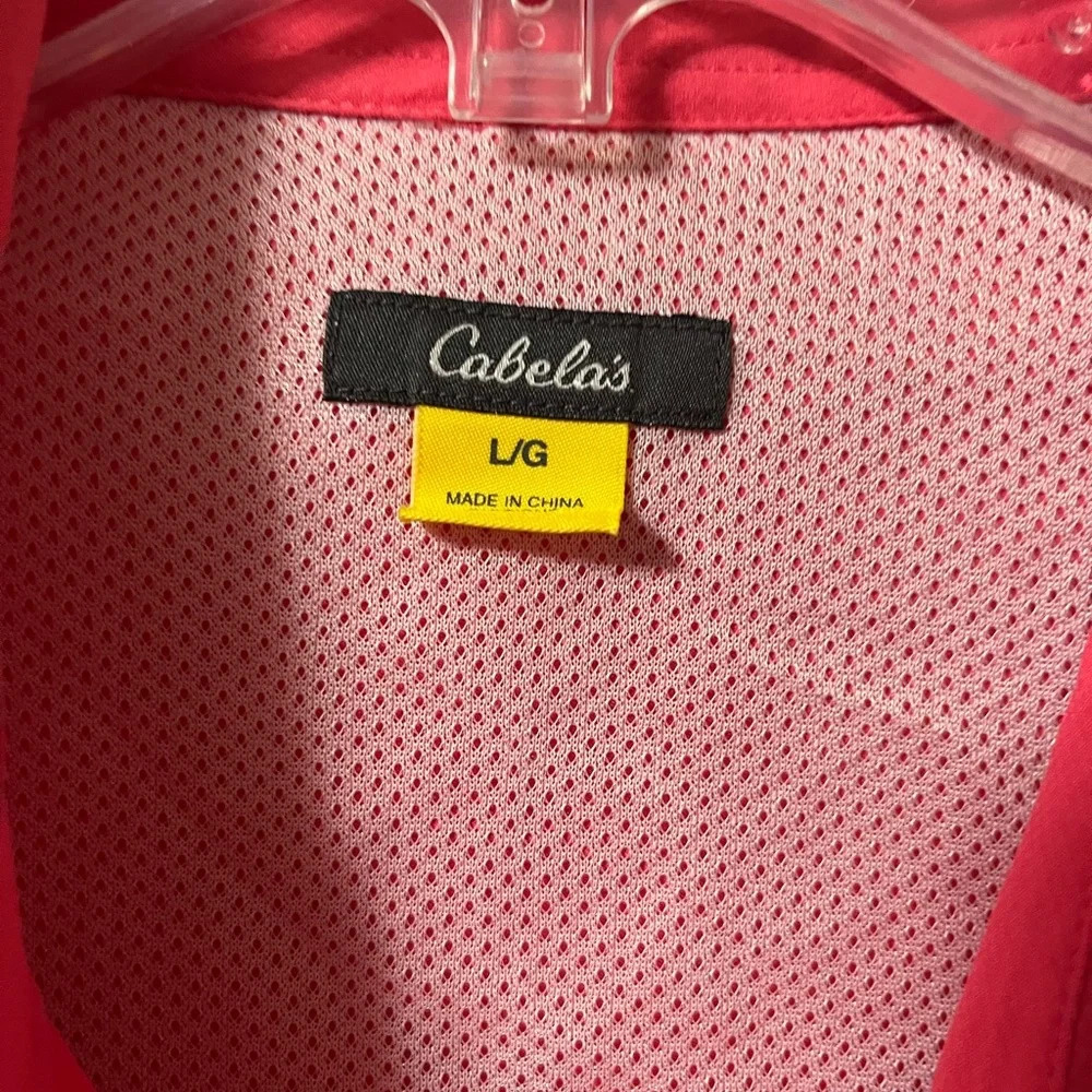 Cabela’s Women’s Pink Button Down Long Sleeve Size Large‎ - Picture 5 of 6